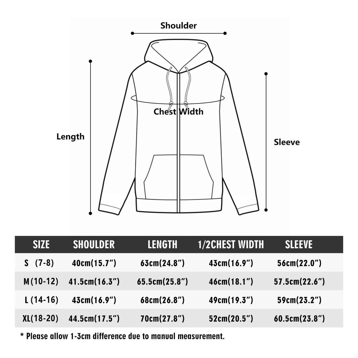Maverick Youth Zip-up Rose Hoodie - White