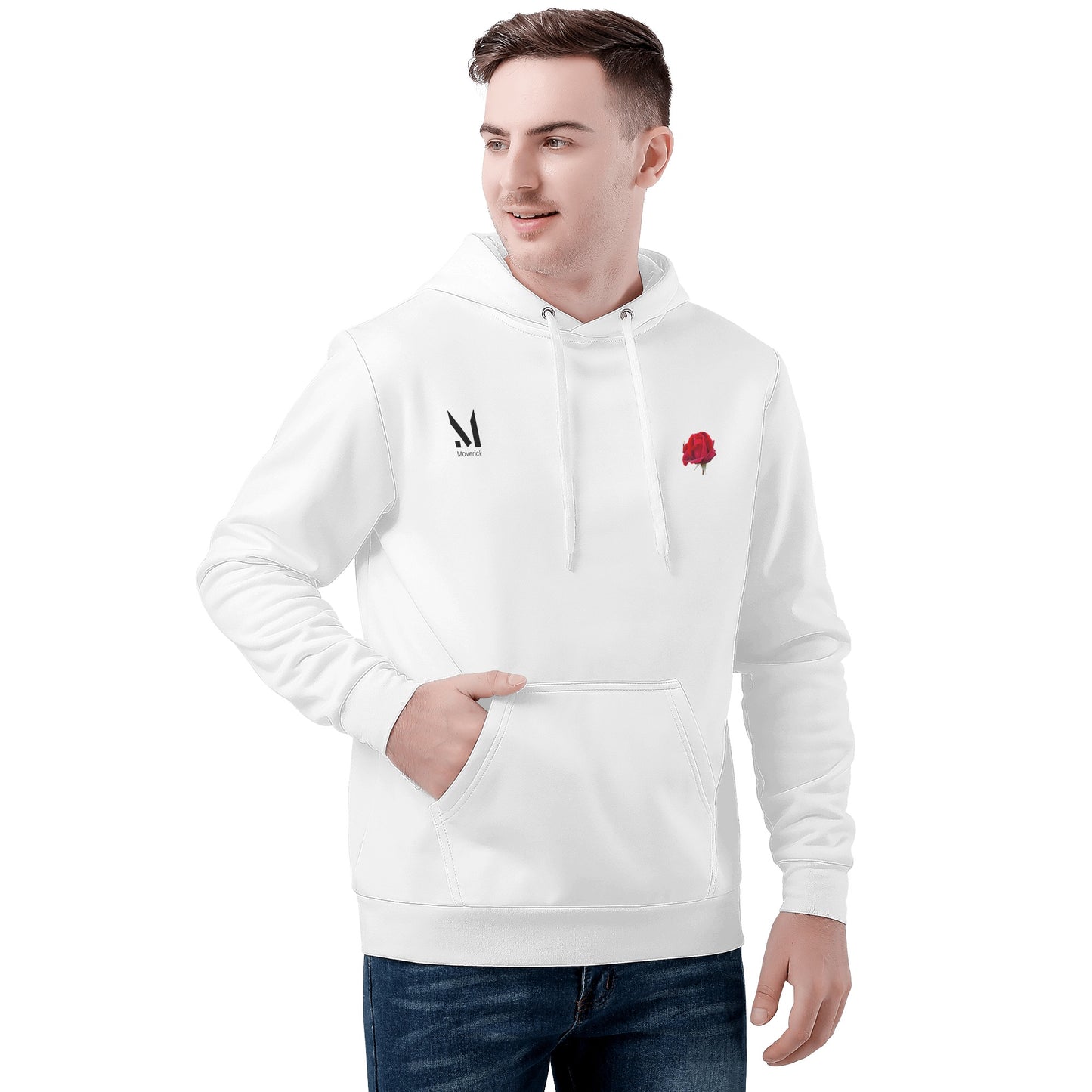 Maverick White Rose Hoodie