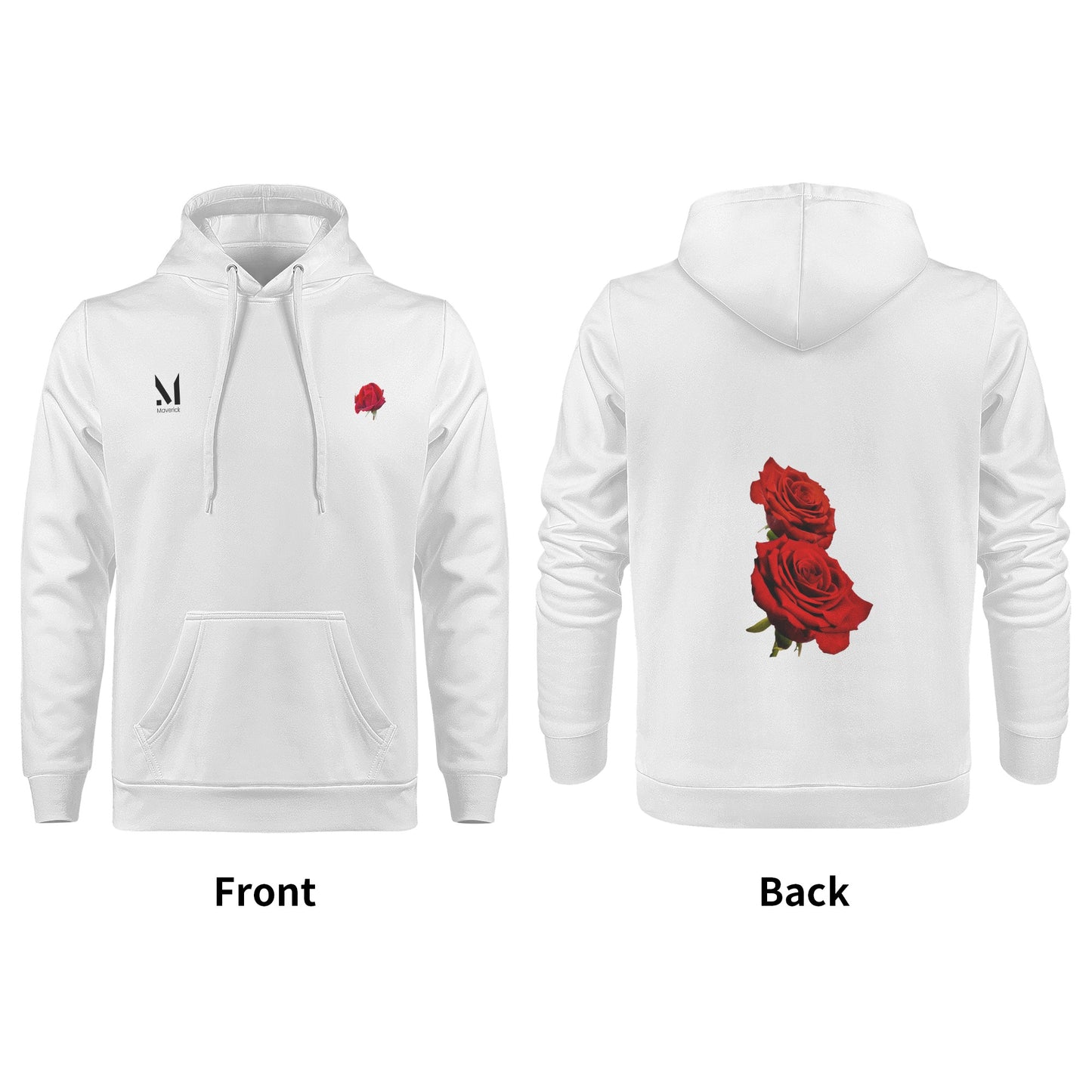 Maverick White Rose Hoodie
