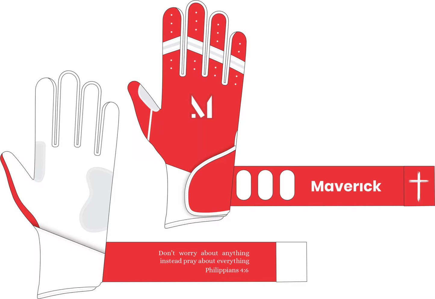 Faith Batting Gloves - Philippians 4:6