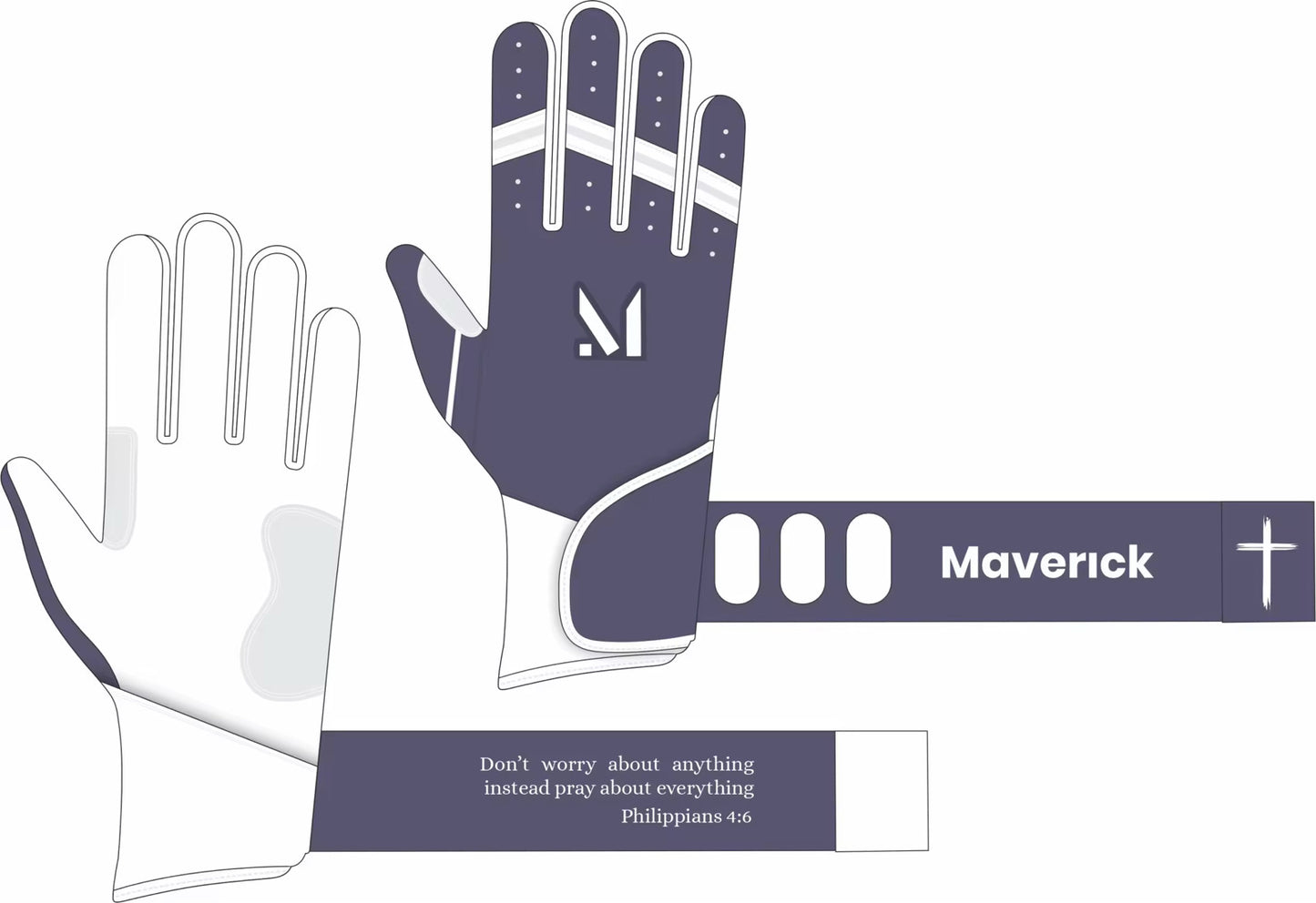 Faith Batting Gloves - Philippians 4:6