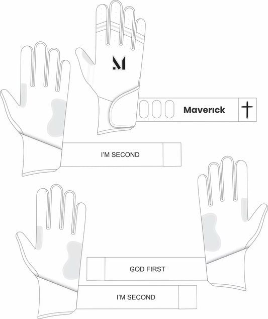 Faith Batting Gloves - “God First” “I’m Second”